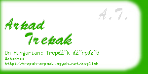 arpad trepak business card